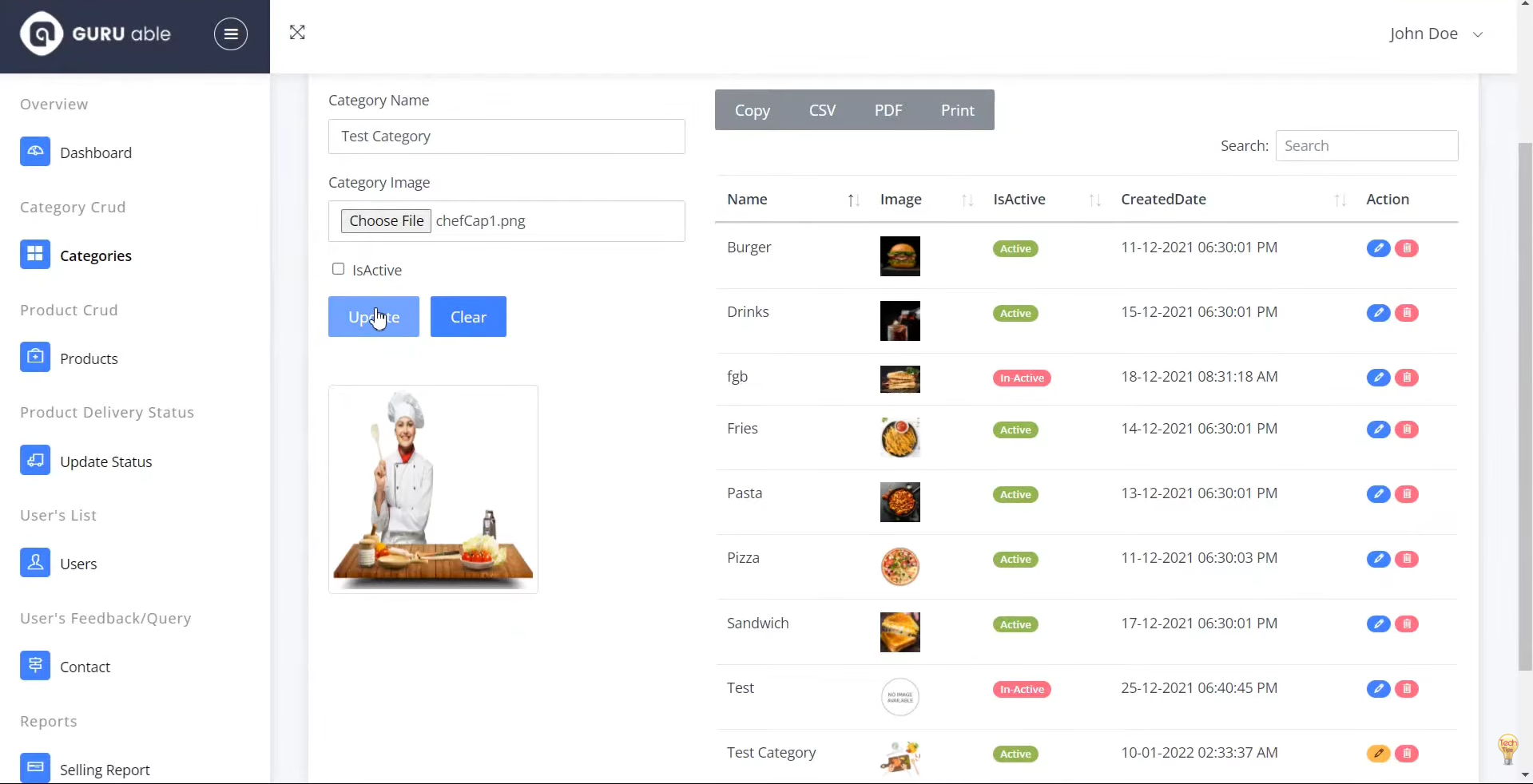 Foodie — real website screenshot