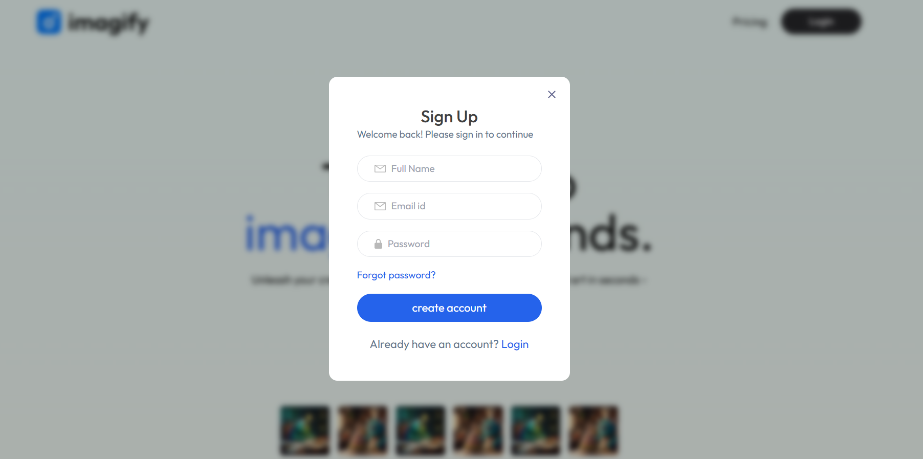 Imagify — real application screenshot